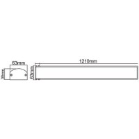 LED PROLINE P Leuchte 40 Watt | 120cm | IP20 | warmweiß (3000 K)