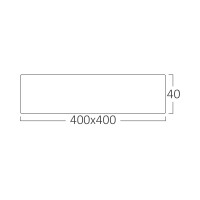 LED Aufbauleuchte Deckenleuchte rechteckig 36W (403mm) IP20 | neutralweiß (4000 K)