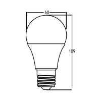 LED Leuchtmittel E27 9 Watt | integrierter Bewegungsmelder kaltweiß (6400 K)