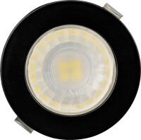 LED Einbauspot Minispot 3 Watt | rund | schwarz | IP54