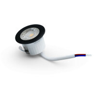 LED Einbauspot Minispot 3 Watt | rund | schwarz | IP54 | kaltweiß (6500 K)