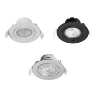 LED Einbauspot 7 Watt | rund | schwenkbar | IP20 | Lichtfarbe einstellbar (3in1)