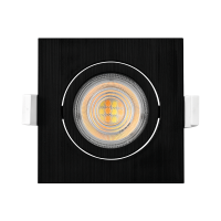 LED Einbauspot 7 Watt | schwarz | eckig | schwenkbar | IP20 | Lichtfarbe einstellbar (3in1)