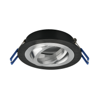 LED Einbaustrahler SPOTTI S | GU10 | rund | IP20 | schwarz | schwenkbar