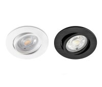 LED Einbauspot Einbaustrahler 5W rund IP40 schwenkbar...