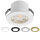 LED Einbauspot Minispot 3W IP54 rund weiß/schwarz/gold/silber Ø 3,5 cm (deckenausschnitt) kaltweiß (6400 K)