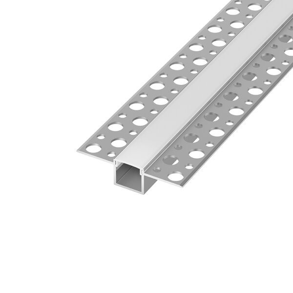 LED-Aluminiumprofil 2m | Unterputz schmal | silber